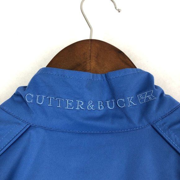 Cutter & Buck Women's Small Blue Grey The Coeur d'Alene Full Zip Golf Jacket - Picture 12 of 14